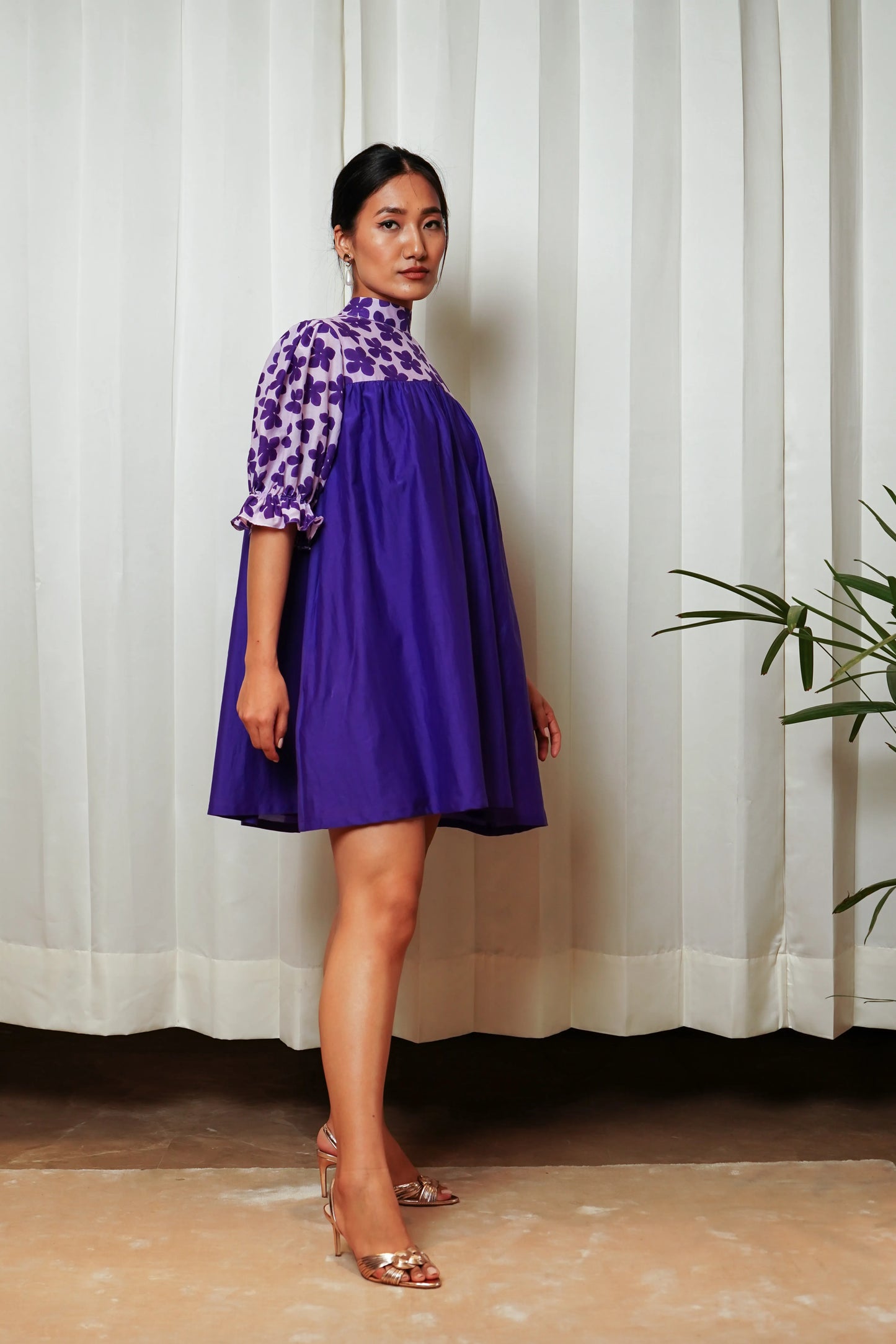 Purple flower dress
